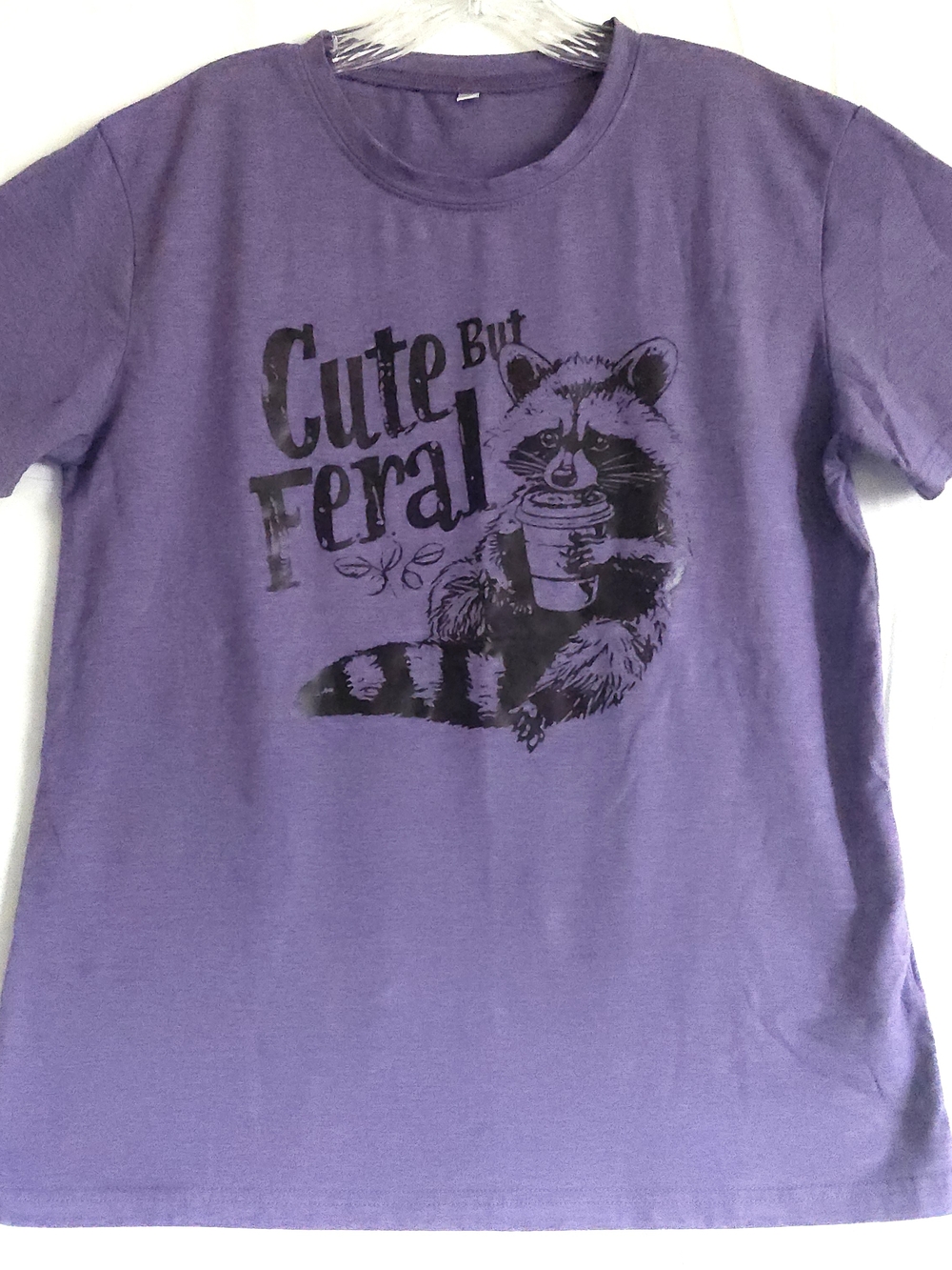 Cute But Feral Purple Graphic Tee